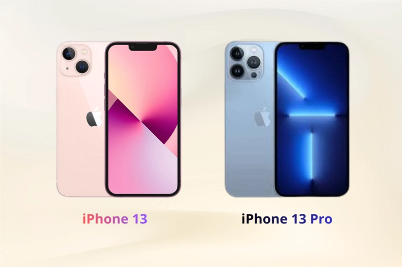 iPhone 13 sở hữu khung viền nhôm, iPhone 13 Pro sử dụng khung thép