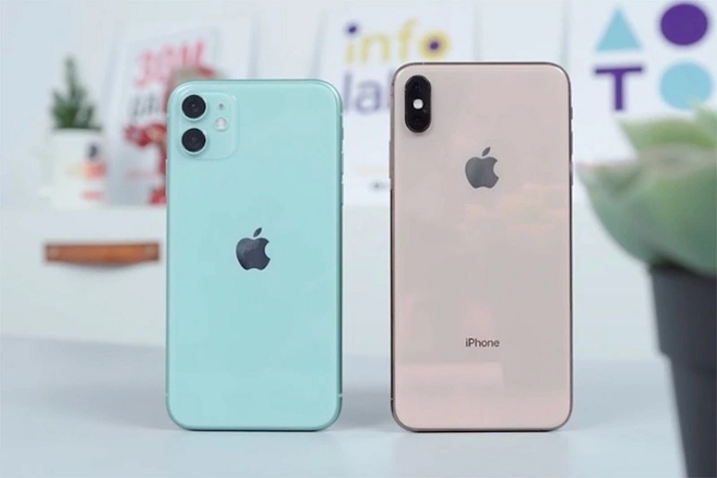 so sánh camera iphone 11 và xs 