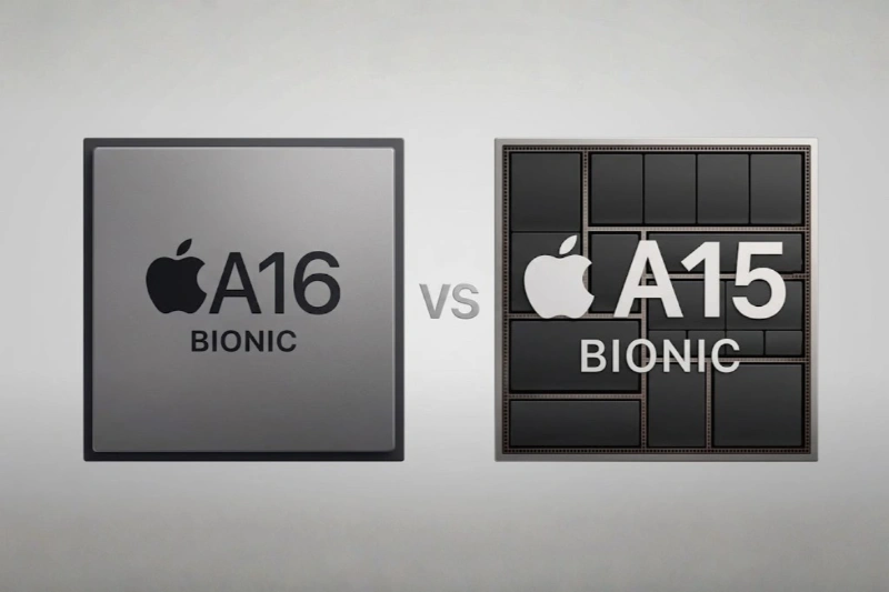  iPhone 15 trang bị chip A16 Bionic mạnh mẽ và tiết kiệm điện năng hơn chip A15 Bionic trên iPhone 13
