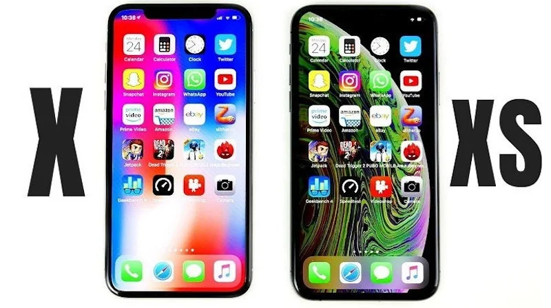 So sánh độ phân giải màn hình của iphone x và xs