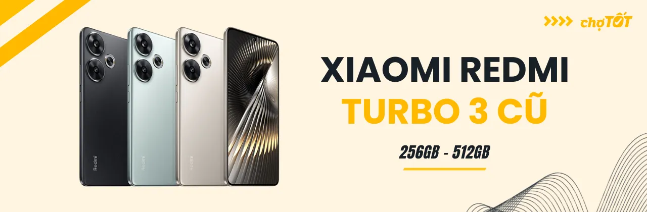 Mua Redmi Turbo 3 cũ tại Chợ Tốt