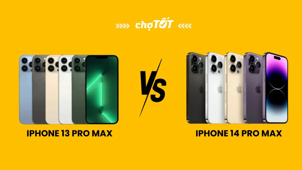 so sánh 13 pro max và 14 pro max