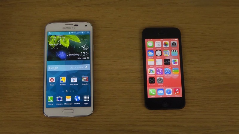 iPhone 5 vs Samsung S5