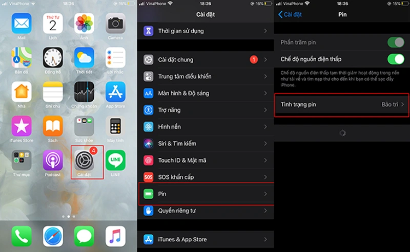 Các bước kiểm tra tuổi thọ pin trên điện thoại
