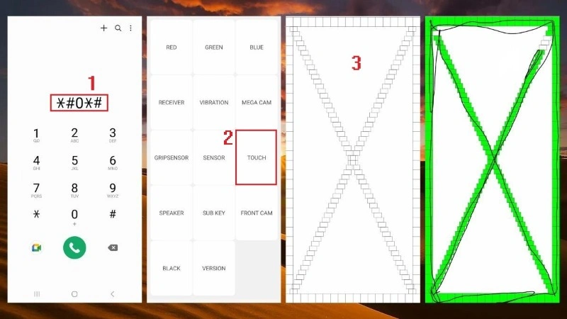 Cách kiểm tra lỗi màn hình trên điện thoại Samsung