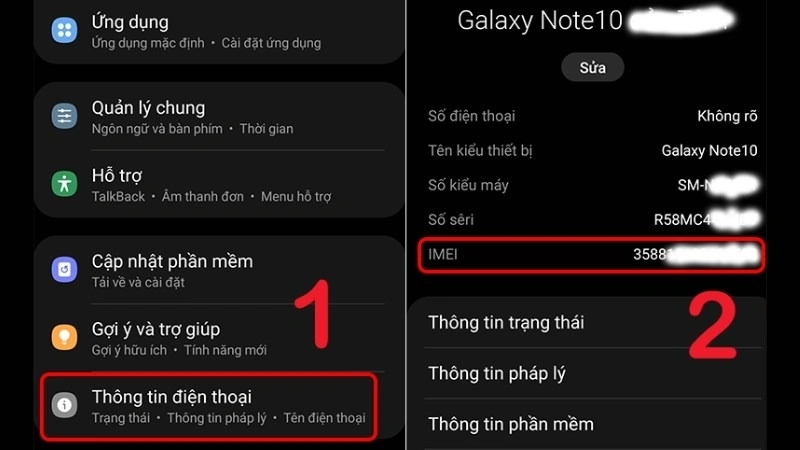 Cách kiểm tra IMEI trên Samsung