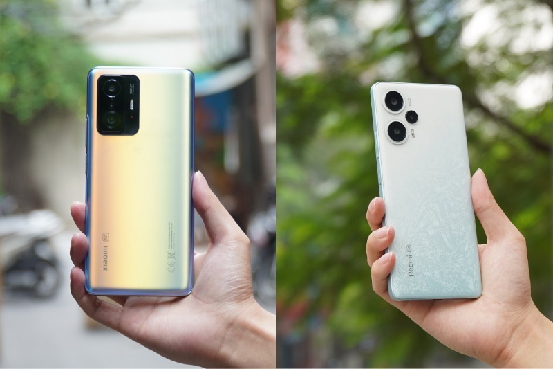 Redmi Note 12 Turbo với Redmi Note 11T Pro