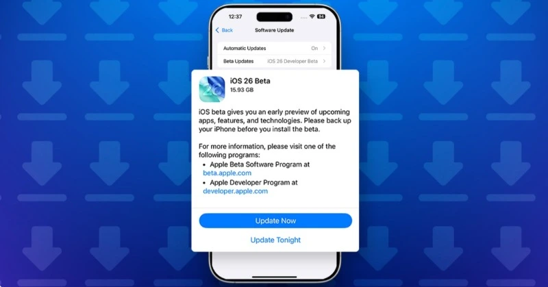 Cập nhật iOS 26 Beta đơn giản chỉ với vài thao tác
