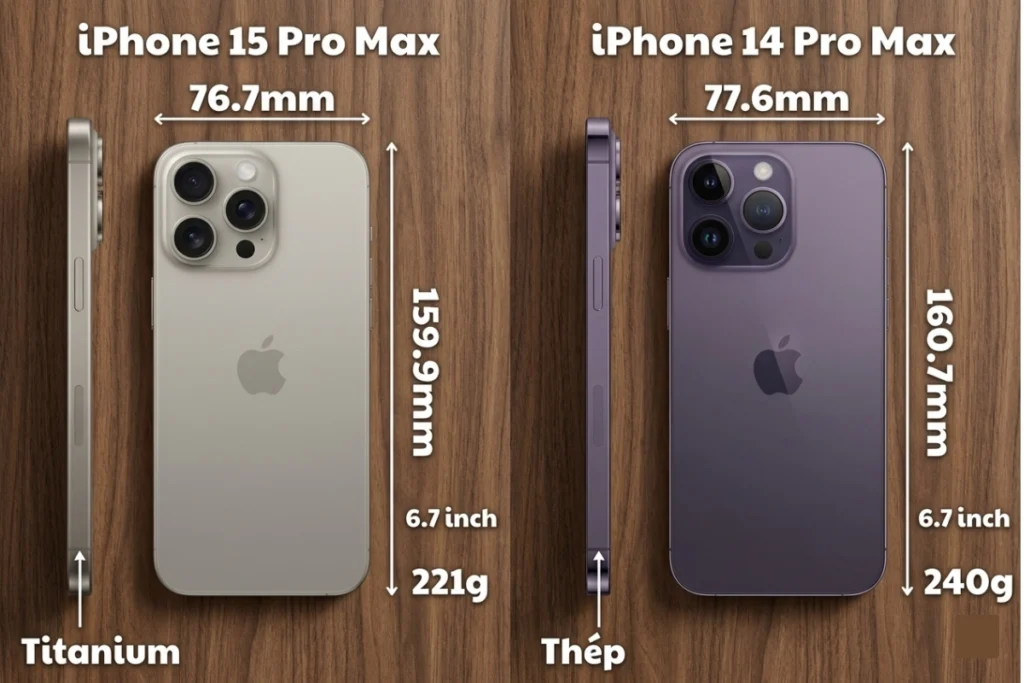 Màn hình của cả hai thiết bị đều giữ mức 6.7 inch với tấm nền Super Retina XDR đỉnh cao, mang lại độ sáng tối đa 2.000 nits giúp hiển thị rõ nét ngay cả dưới nắng gắt.