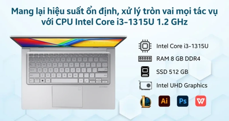 Asus Vivobook 14 là lựa chọn lý tưởng cho sinh viên