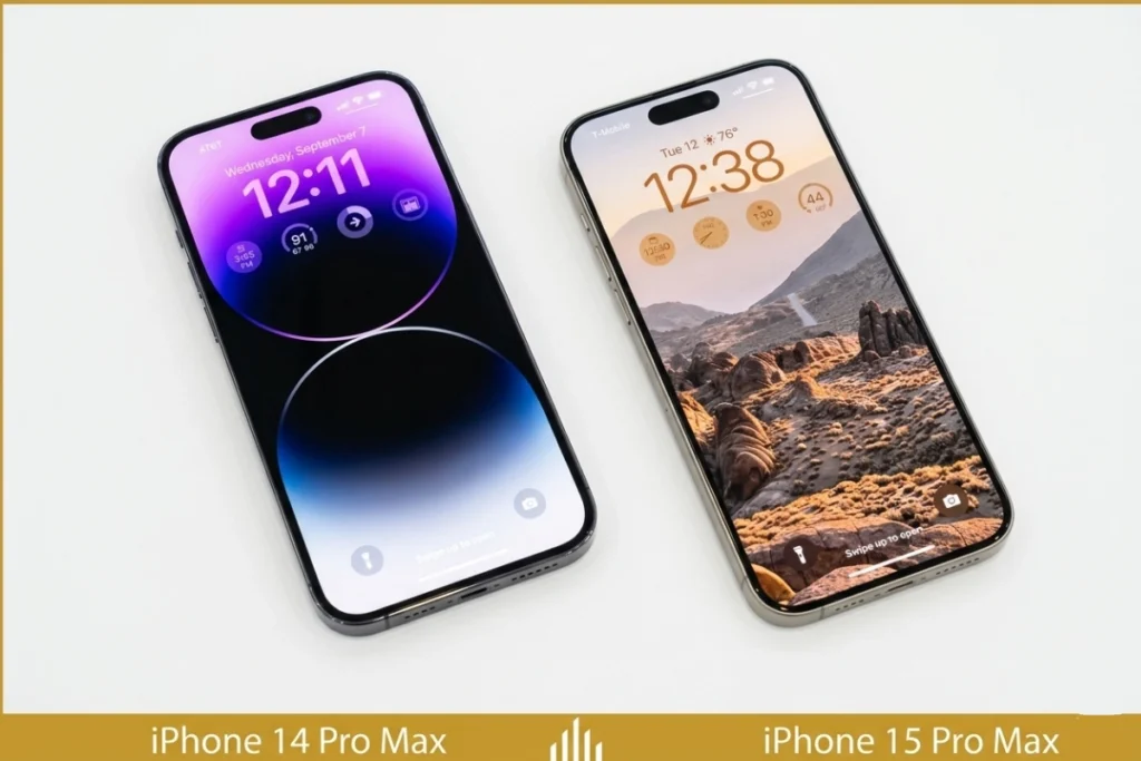 Thiết kế là điểm mà người dùng sẽ cảm nhận được ngay lập tức khi cầm trên tay iPhone 15 Pro Max so với iPhone 14 Pro Max