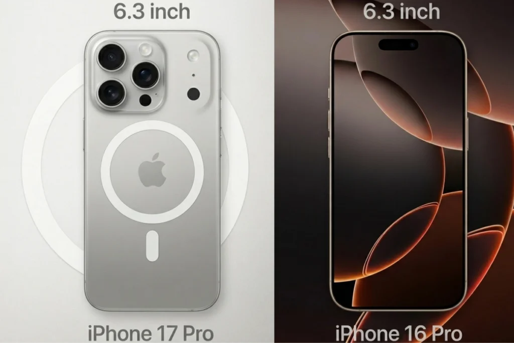 iPhone 17 Pro duy trì màn hình 6.3 inch, tối ưu viền mỏng tương tự iPhone 16 Pro