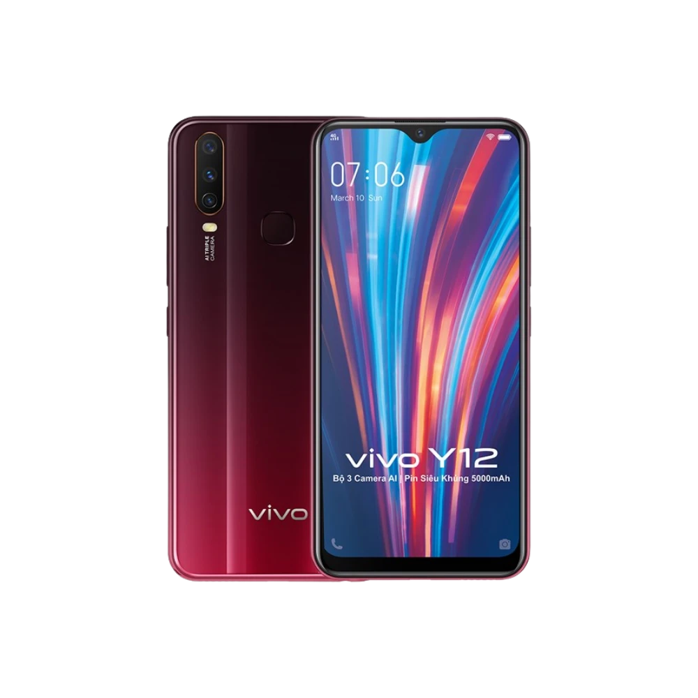 Phiên bản Vivo Y12 màu Đỏ Tía (Burgundy Red) Vivo Y12 màu Đỏ Tía (Burgundy Red)