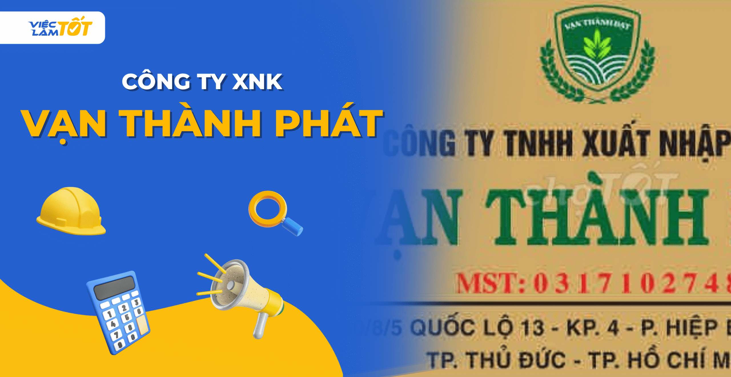 Banner Công ty TNHH Xuất Nhập Khẩu Vạn Thành Đạt