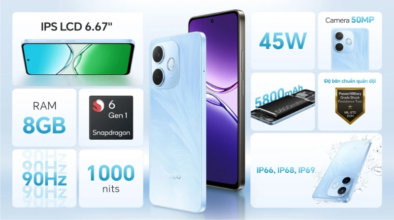 OPPO A5 Pro 5G cấu hình cao, đa nhiệm mượt mà