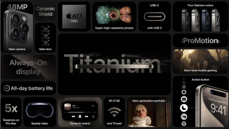 iPhone 15 Pro Max vẫn giữ sức hút nhờ thiết kế titan và cụm camera đẳng cấp