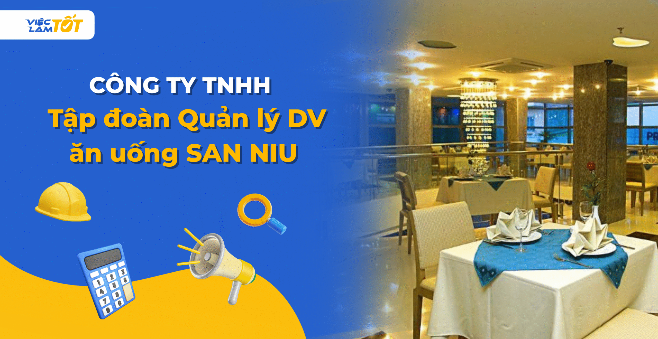 Banner Công ty TNHH Tập đoàn Quản lý Dịch vụ Ăn uống SAN NIU