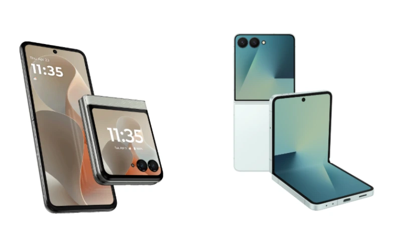 Cụm camera trên Motorola Razr 60 và Samsung Z Flip 7
