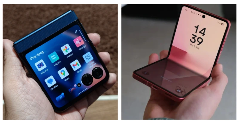 Tổng hợp thông số kỹ thuật, giá bán của Motorola Razr 60 với Samsung Z Flip 7