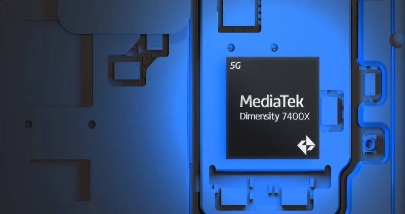 Chip Dimensity 7400X và RAM 8GB đảm bảo trải nghiệm mượt mà và đa nhiệm tốt
