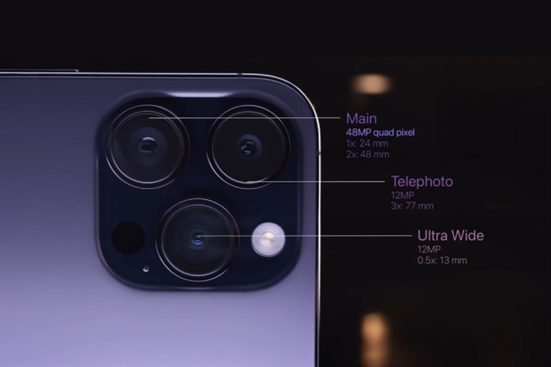 Hệ thống camera 48MP và khả năng chụp ảnh trên iPhone 14 Pro