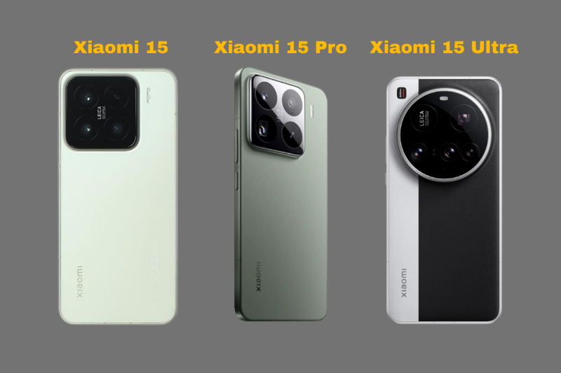 So sánh thiết kế Xiaomi 15, 15 Pro và 15 Ultra
