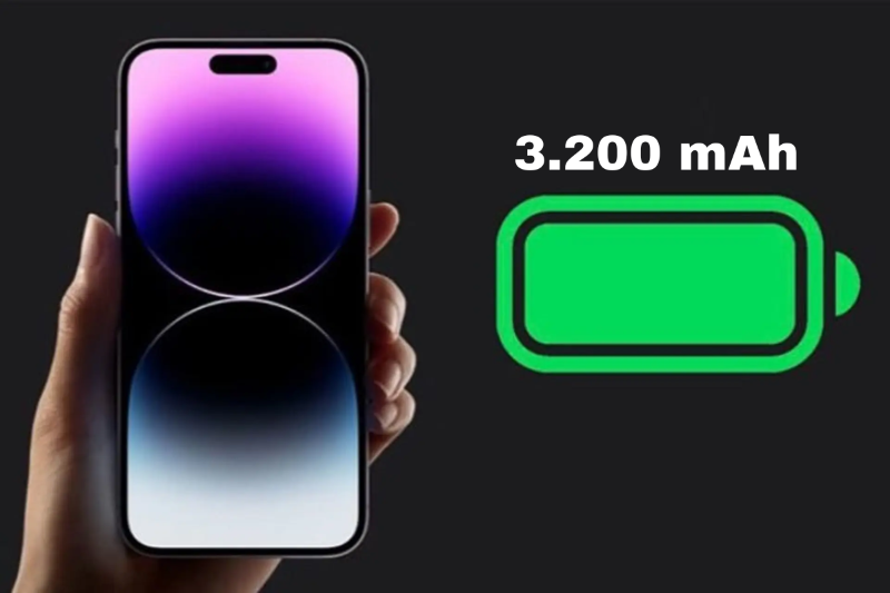 Dung lượng pin iPhone 14 Pro khoảng 3.200 mAh