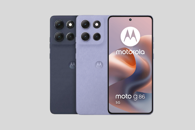 Các tùy chọn màu sắc của điện thoại Motorola Moto G86 Power 5G