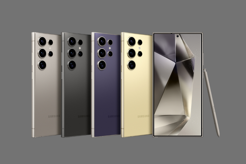 Samsung Galaxy S24 Ultra với khung titan, S Pen và camera cao cấp