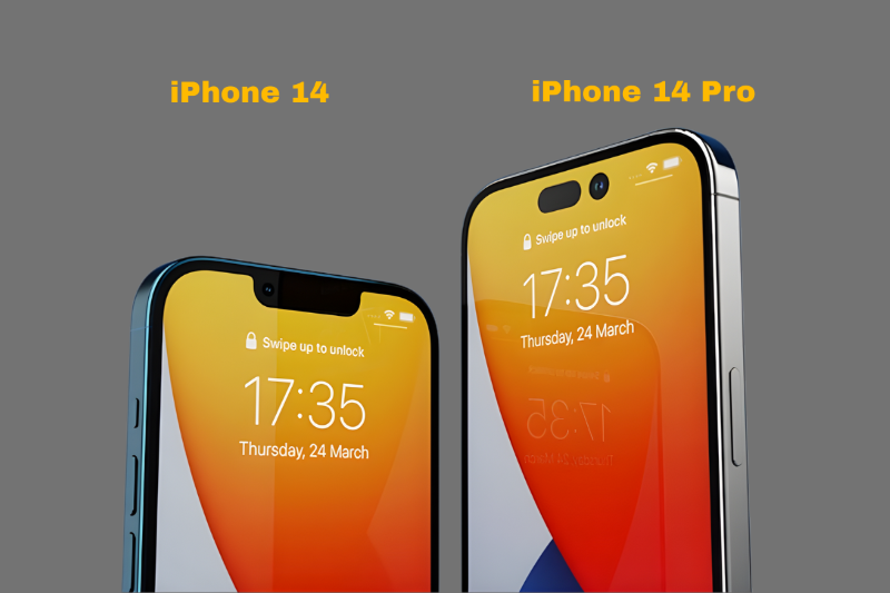 So sánh màn hình iPhone 14 Pro và iPhone 14 với ProMotion 120Hz