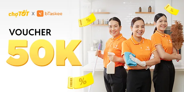 Voucher bTaskee Lì xì Tết 2026 từ Chợ Tốt