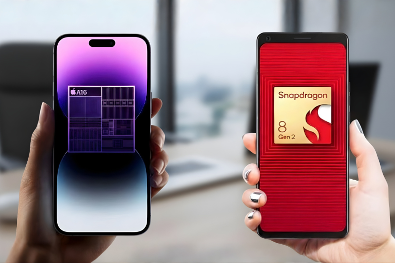 So sánh chip A16 Bionic và Snapdragon 8 Gen 2 trên smartphone