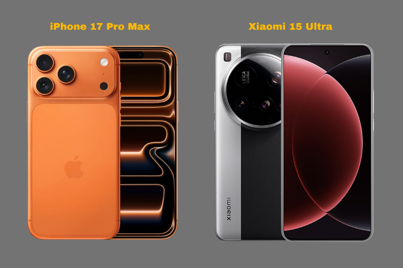 So sánh thiết kế iPhone 17 Pro Max và smartphone Xiaomi cao cấp