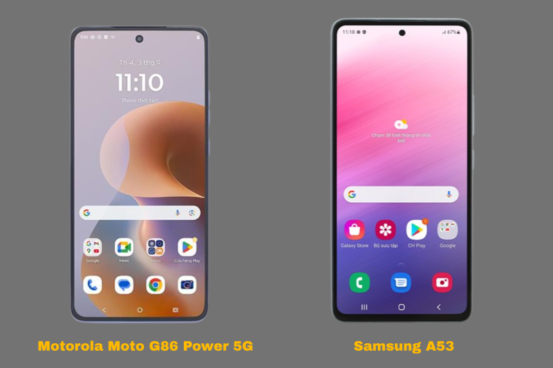 So sánh màn hình Motorola và Samsung: Motorola 4500 nits 1.5K vượt trội, Samsung Super AMOLED rực rỡ