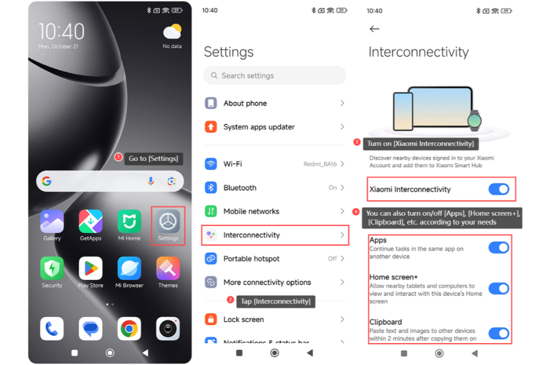 Xiaomi Interconnectivity - HyperOS