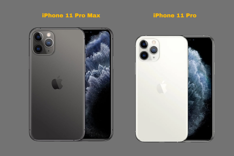 So sánh thiết kế iPhone 11 Pro nhỏ gọn và bản Max kích thước lớn
