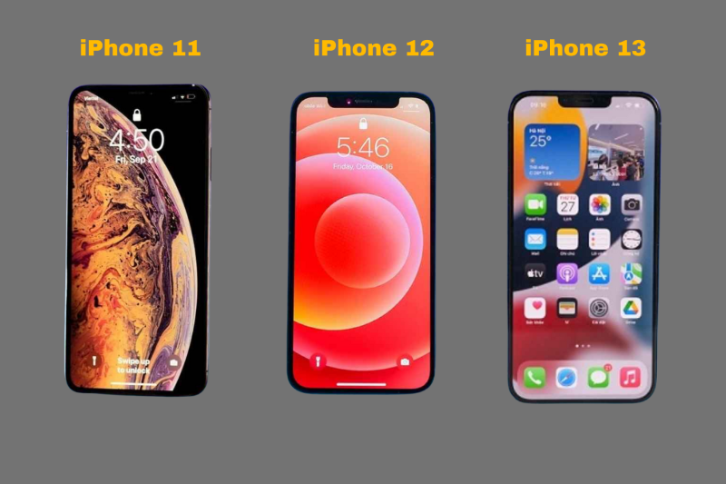 Màn hình OLED trên iPhone 12 và 13 so với LCD của iPhone 11