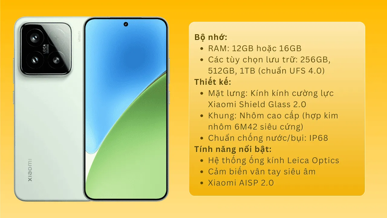 Tính năng nổi bật Xiaomi 15