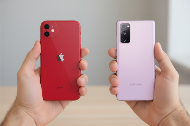 So sánh iPhone 11 và Samsung S20 FE