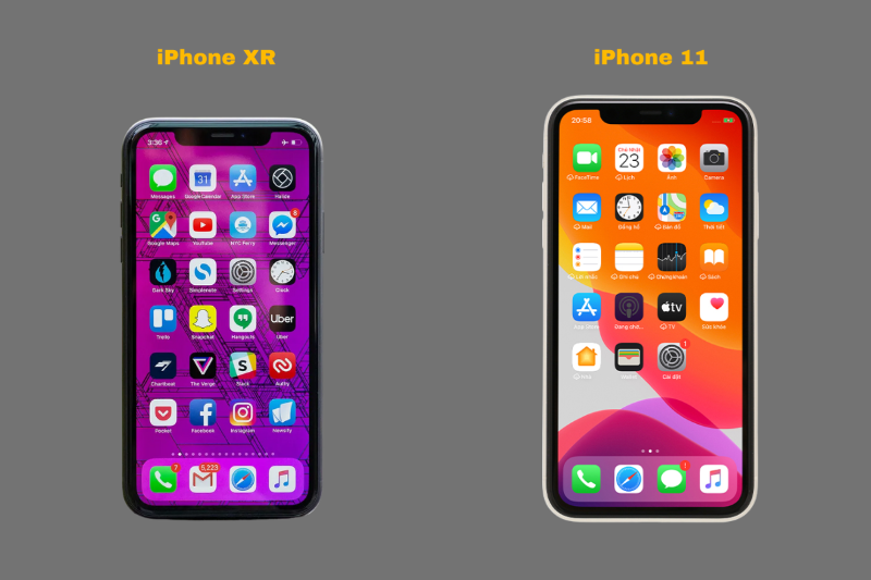 Màn hình 6.1 inch LCD Liquid Retina trên iPhone 11 và iPhone 12