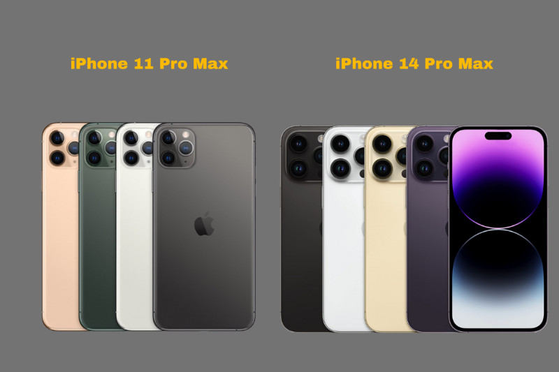 So sánh giá iPhone 11 Pro Max và iPhone 14 Pro Max theo từng phiên bản