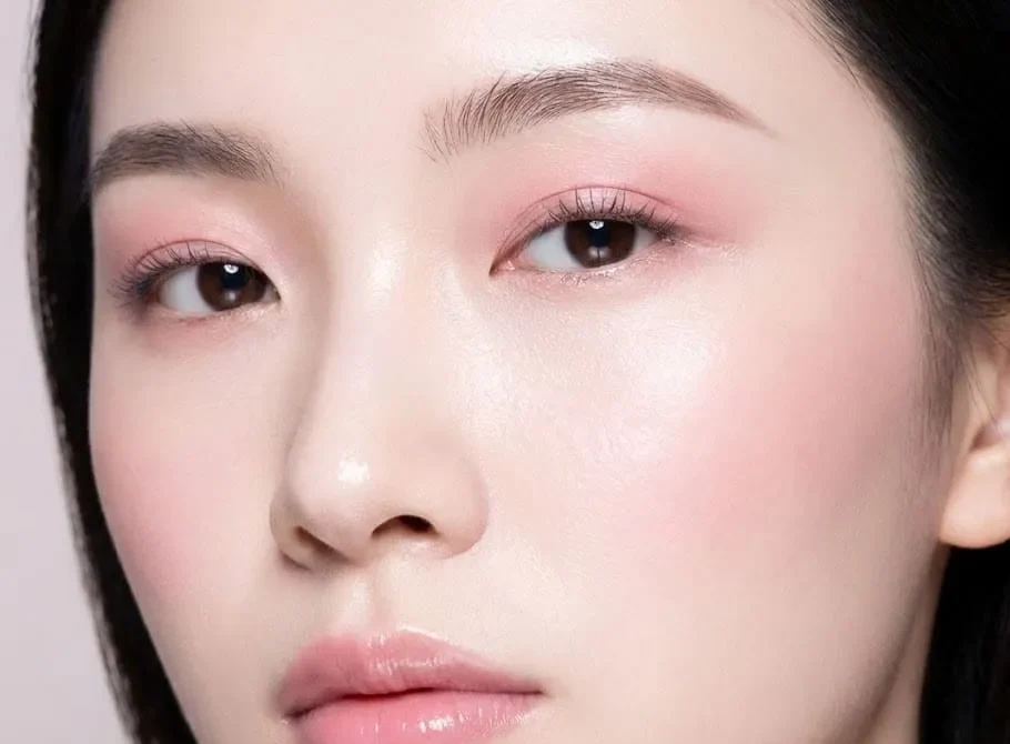 Trang điểm tông lạnh với phấn má hồng tím Lavender giúp "hack tuổi" và làm gương mặt thanh thoát.