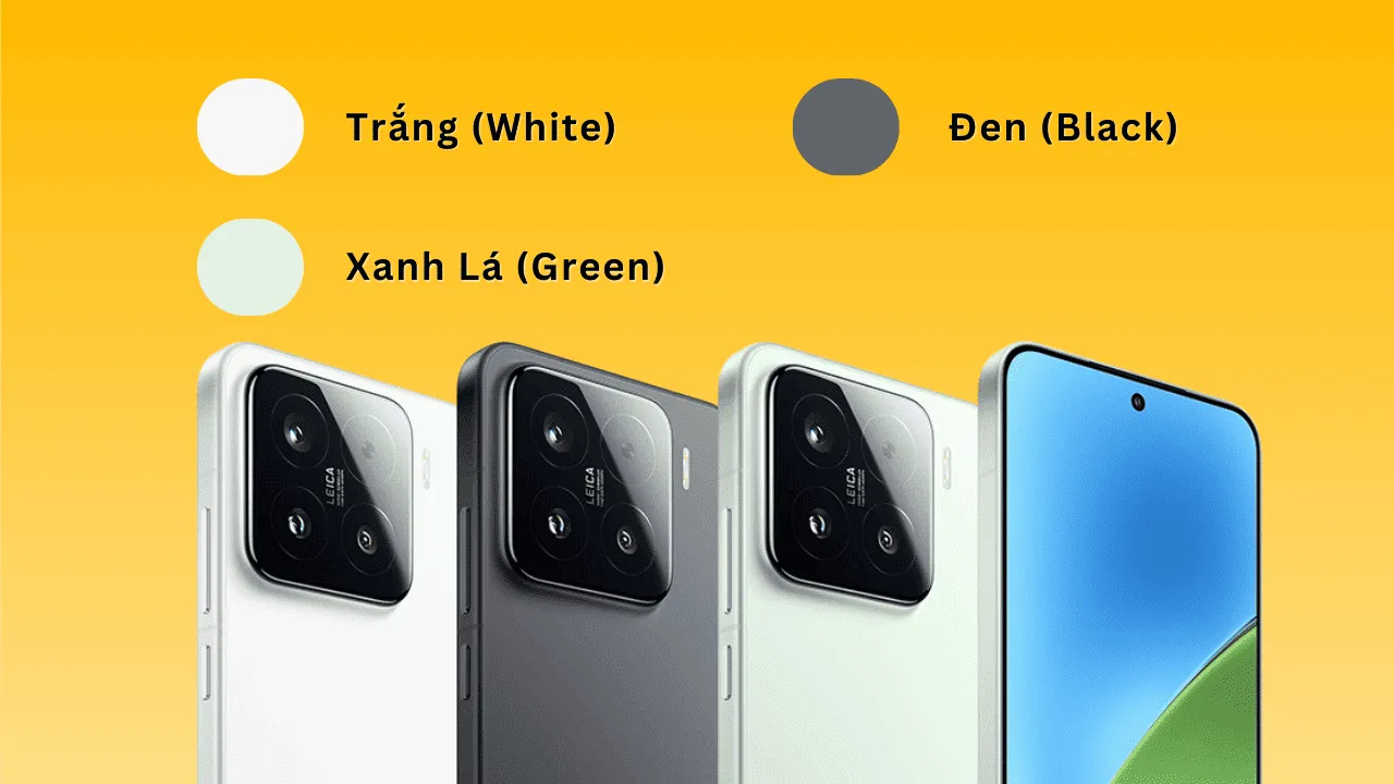 Màu sắc của Xiaomi 15