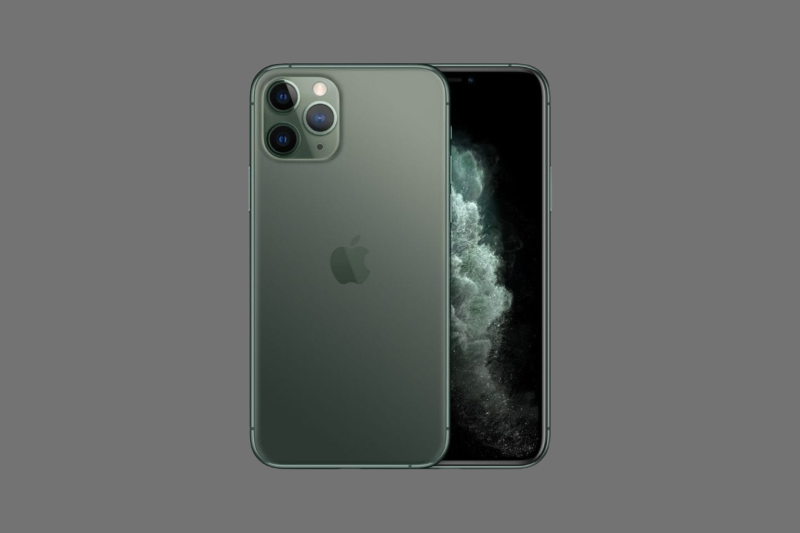 iPhone 11 Pro màu Xanh bóng đêm với mặt lưng nhám và khung thép đồng bộ
