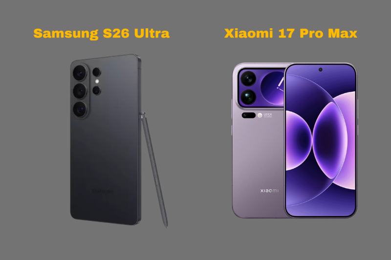Thiết kế Samsung Galaxy S26 Ultra và Xiaomi 17 Pro Max với khung Armor Aluminum