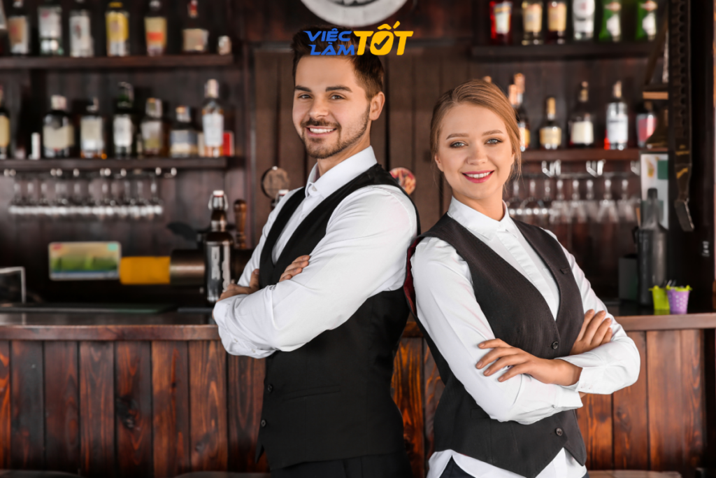 Môi trường làm việc của phục vụ bar