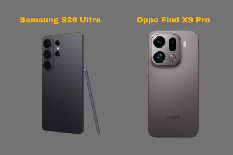So sánh thiết kế Galaxy S26 Ultra khung Armor Aluminum và Oppo mặt lưng cong