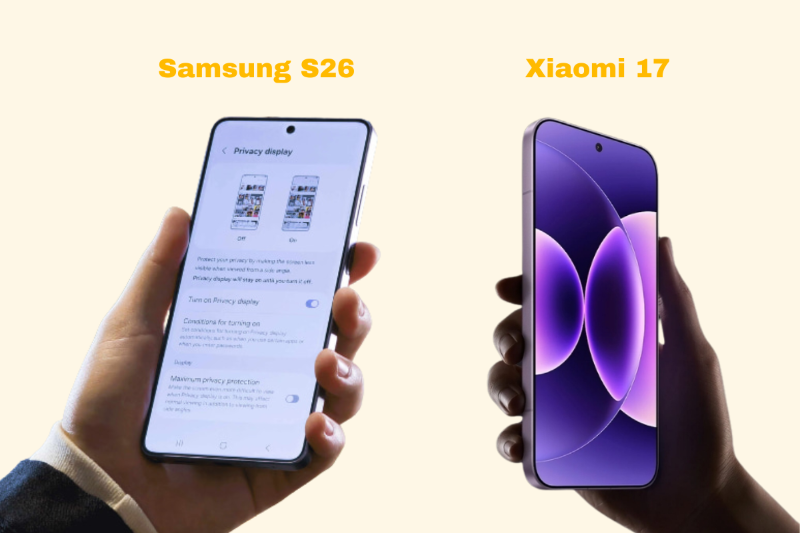 So sánh màn hình Galaxy S26 và Xiaomi 17 về độ sáng và chất lượng hiển thị
