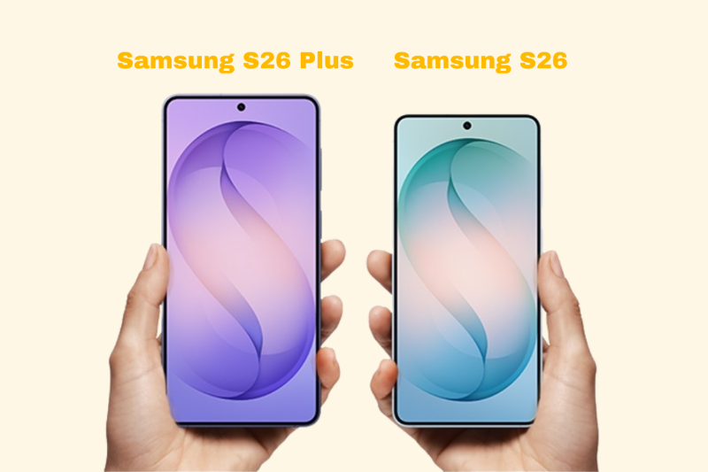 Màn hình Galaxy S26 và S26 Plus với kích thước và độ phân giải khác nhau