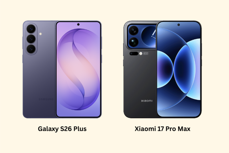 So sánh Galaxy S26 Plus và xiaomi 17 pro max - Thiết kế
